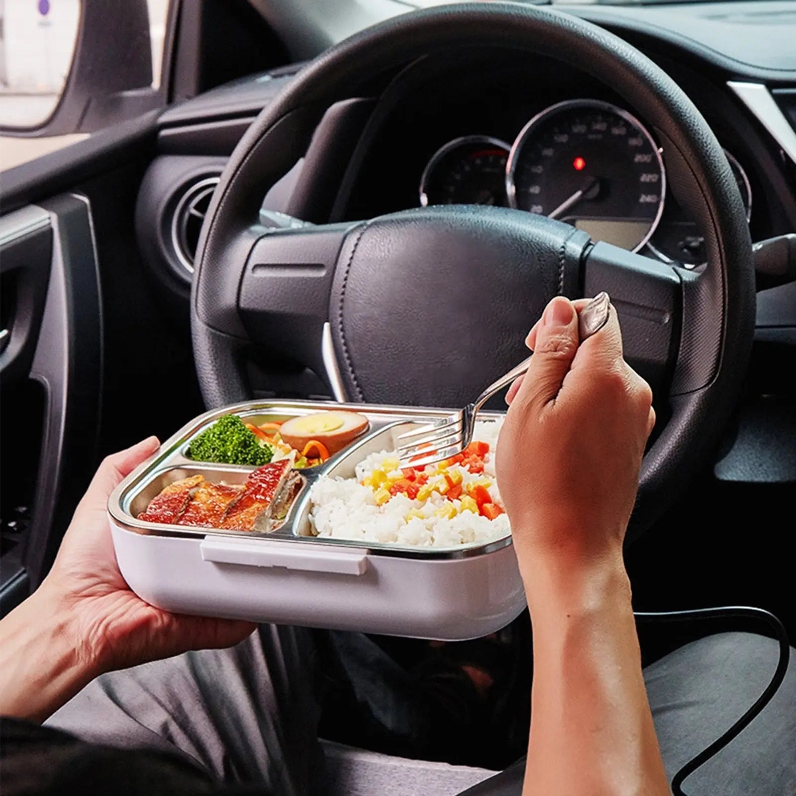 Tragbare Beheizbare Lebensmittel Lunchbox Essen aufwärmen Geschirrset Tragbare Beheizbare Lebensmittel Lunchbox Essen aufwärmen Geschirrset